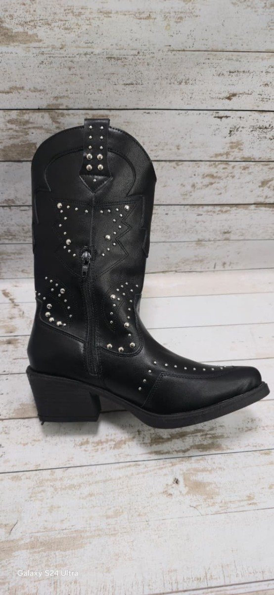 Producto - texana importada negro con brillo del 36 al 40 - 2