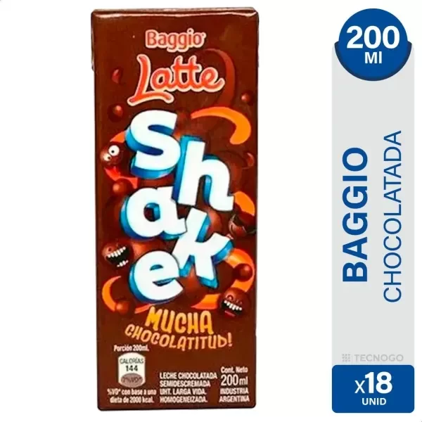 Producto - chocolatada shake 200ml [BAGGIO]