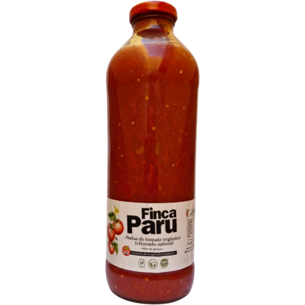 Producto - Salsa de tomate orgánico triturado natural - 950cc [Finca Paru]