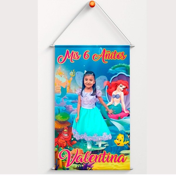 Producto - Banner de lona frontlight 100x150 cm con varillas listo para colgar