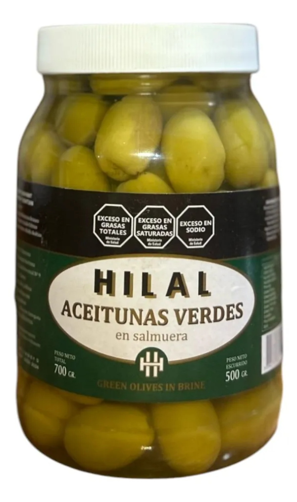 Producto - Aceitunas Verdes En Salmuera - Hilal (la Rioja) x 1 Kilo