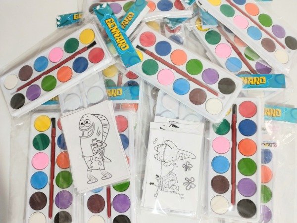 Producto - Acuarela Bob esponja con dibujitos