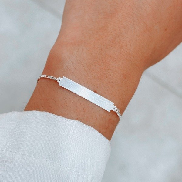 Producto - Pulsera Lara Identificación Laminada Plata 925 - 0