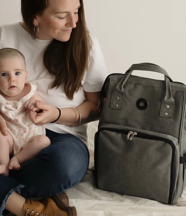 Producto - Mochila Las Floritas mod Inti Gris