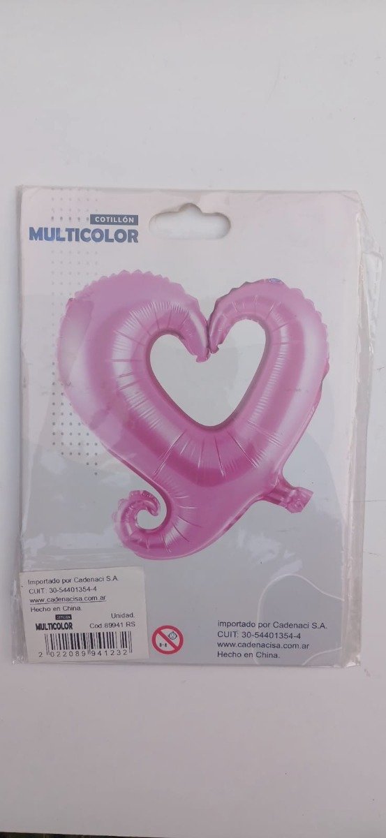 Producto - Globo Mylar Corazón Hueco Rosa
