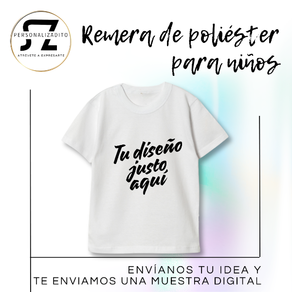 Producto - Remera para niños personalizada