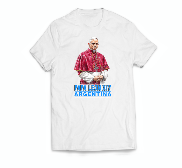 Producto - Remera Personalizad Papa León XIV Argentina #28 - 1