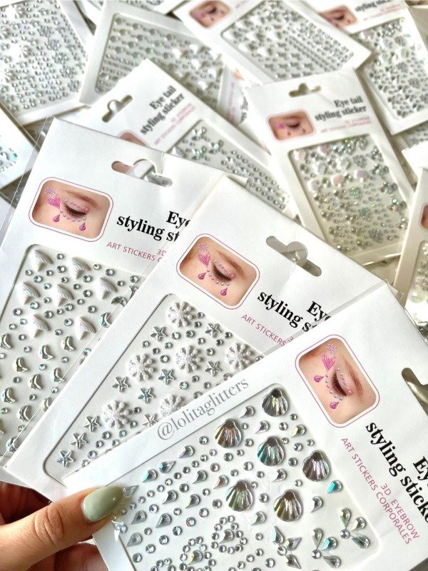 Producto - STRASS PLATEADO TORNASOL CON FORMITAS X 5 PLANCHAS