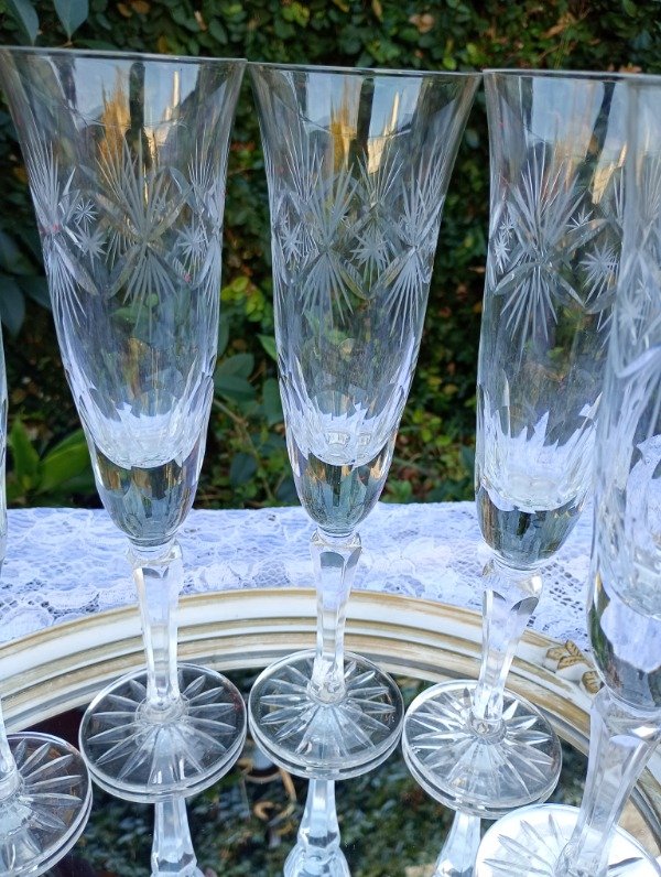 Producto - Juego de 6 copas de cristal espumante - 1