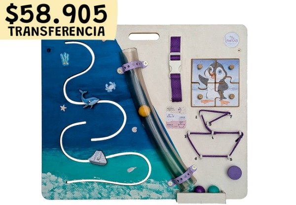 Producto - Tablero Didáctico y Sensorial "Curioso" EDICIÓN LIMITADA - SOLO 3 UNIDADES