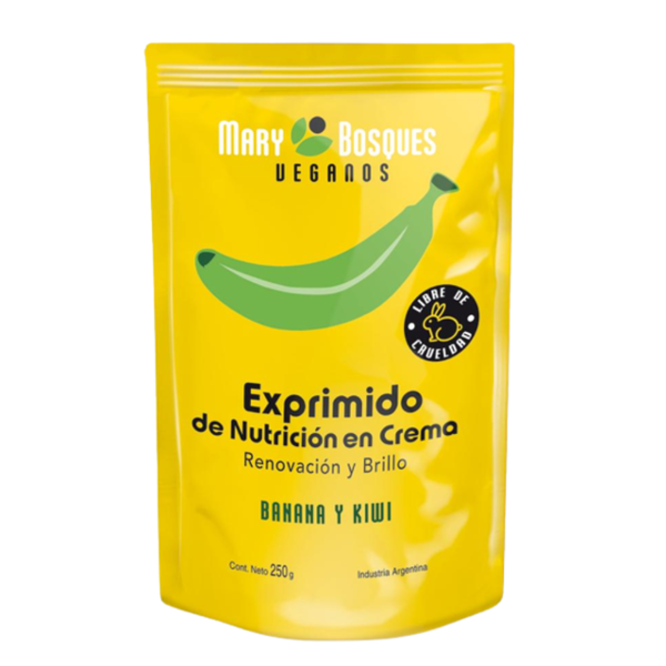 Producto - Crema Banana y Kiwi - Mary Bosques - 250g