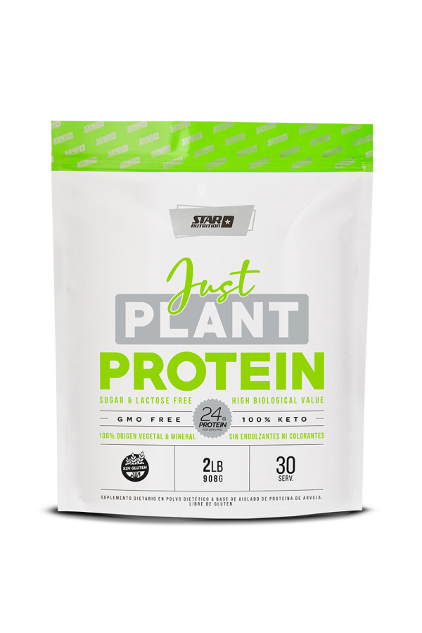 Producto - Proteina Vegana Just Plant Protein Doy Pack 2 Lbs - 908 Grs Sin Sabor Star