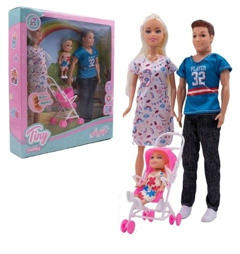 Producto - MUÑECA TINY EMBARAZADA Y SU FAMILIA