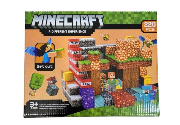 Producto - 677-118 Bloques magneticos MINECARFT (220PCS)