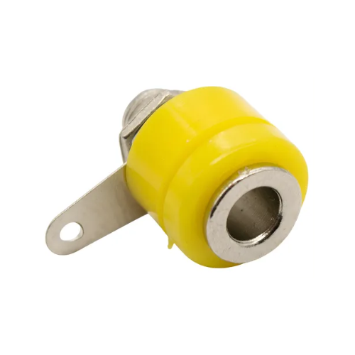 Producto - Conector Banana Hembra P/Chasis Amarillo