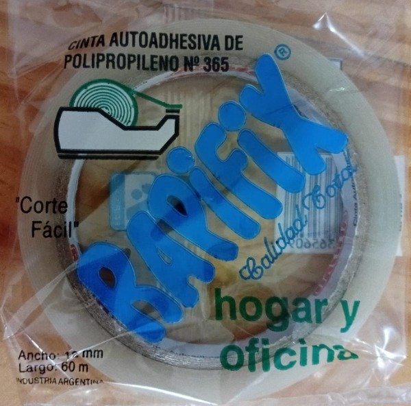 Producto - Cinta adhesiva nylon transparente Rapifix 12mmx60mts caja x 12 unidades