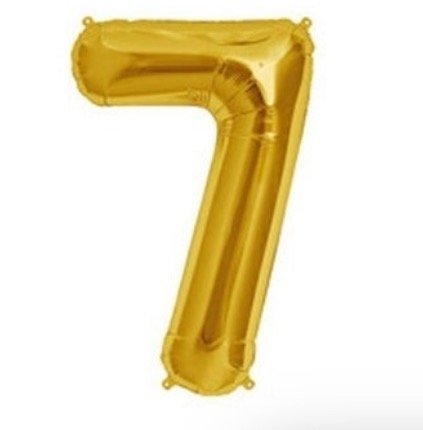 Producto - Globo Número dorado N7 - 1M x unidad