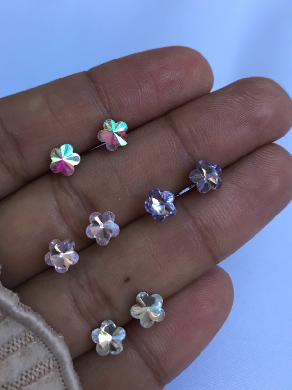 Producto - Aros Isabella (FLOR ACERO)