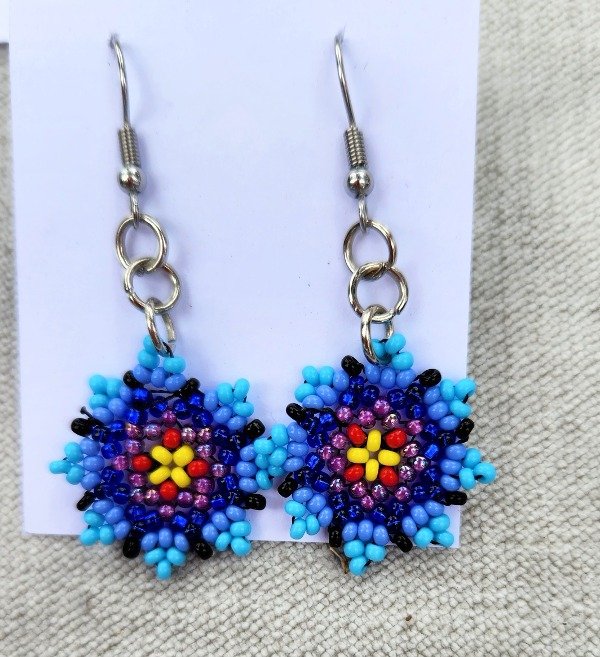Producto - Aros mandalita azul