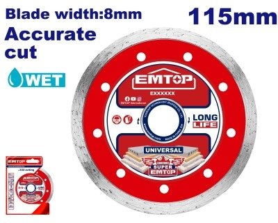 Producto - DISCO DE WIDEA CONTINUO 115MM EMTOP EDDC021152