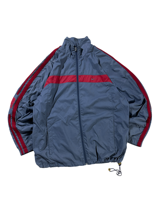 Producto - CAMPERA ROMPEVIENTOS NIKE VTG GRIS Y ROJA T:XL