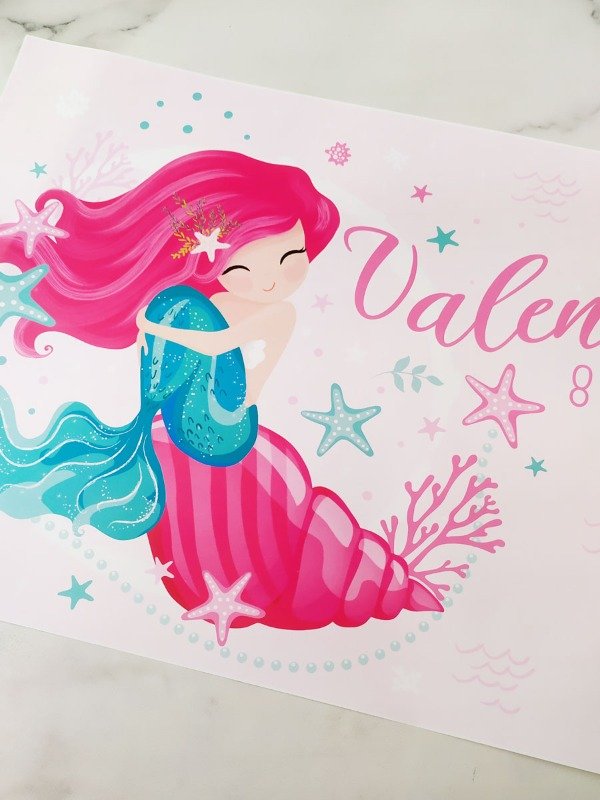 Producto - Sirena - Cartel de Bienvenida
