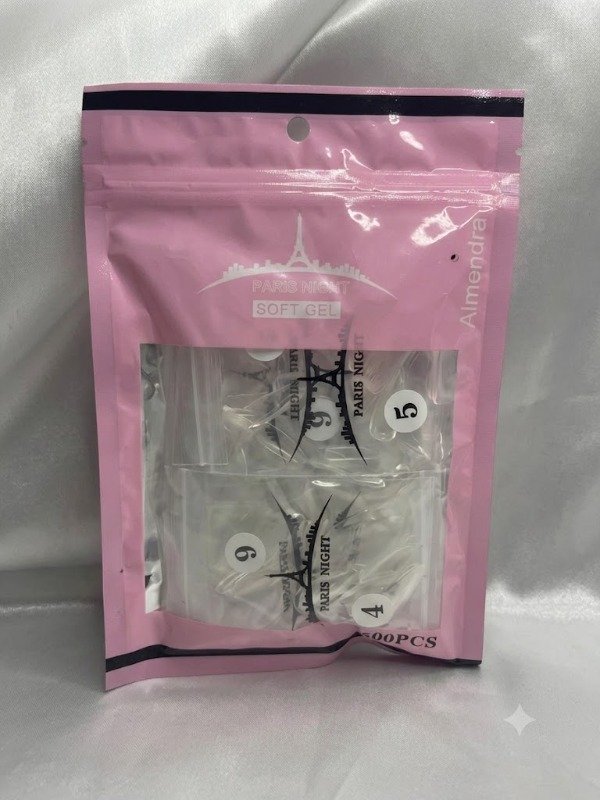 Producto - BE104234 TIPS DE UÑAS POSTIZAS SOFT GEL X500 ALMENDRAS