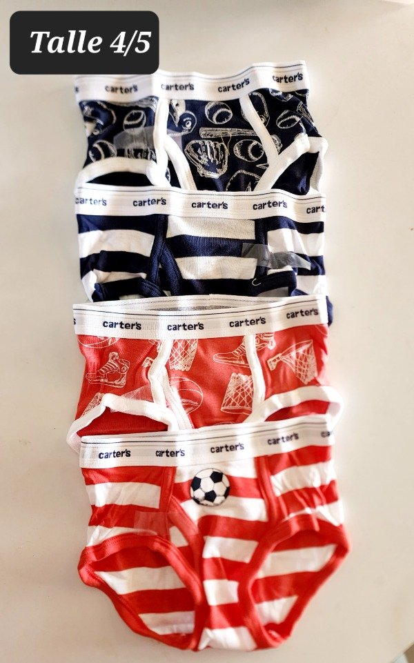 Producto - Pack de 4 slip carters talle 4/5 sports