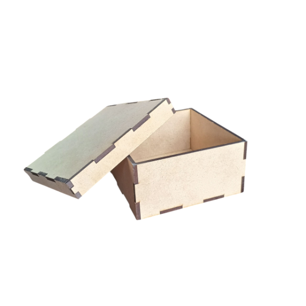 Producto - CAJA LISA CON TAPA 12X12 CM
