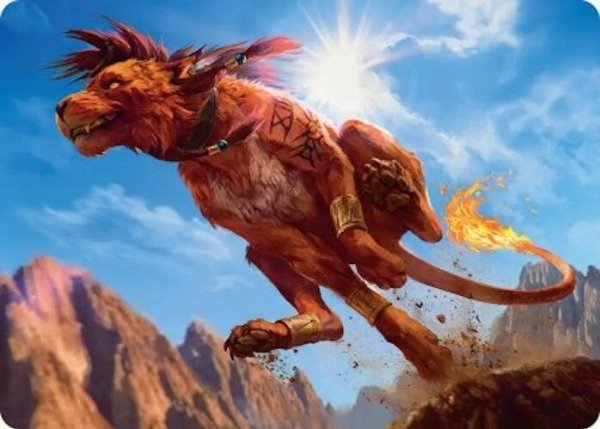 Producto - Red XIII, Proud Warrior Art Card - Art Series: FINAL FANTASY (ASFIN)