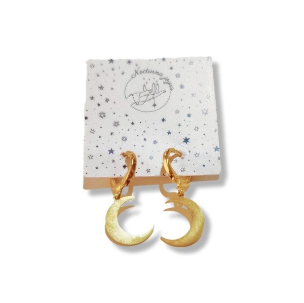 Producto - Aros Lunita acero dorado