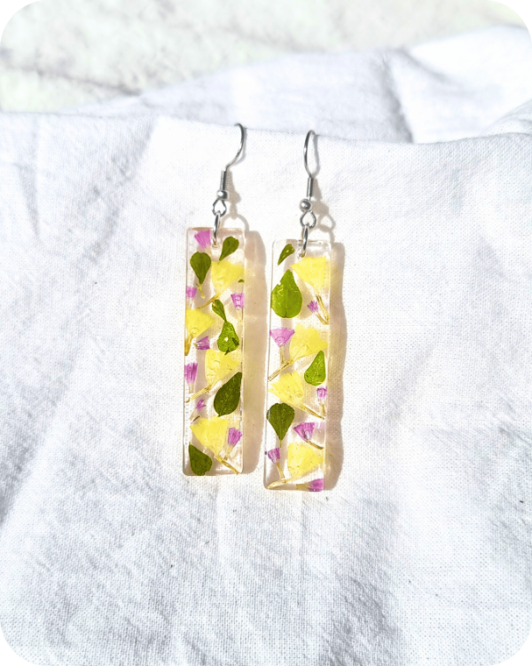 Producto - Aros Flor Siempre Viva, Acero Quirúrgico