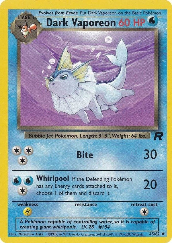Producto - Dark Vaporeon (45/82) [Team Rocket Unlimited]