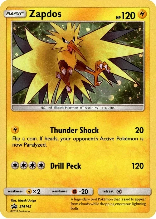 Producto - Zapdos - SM145 - Sun and Moon Promo