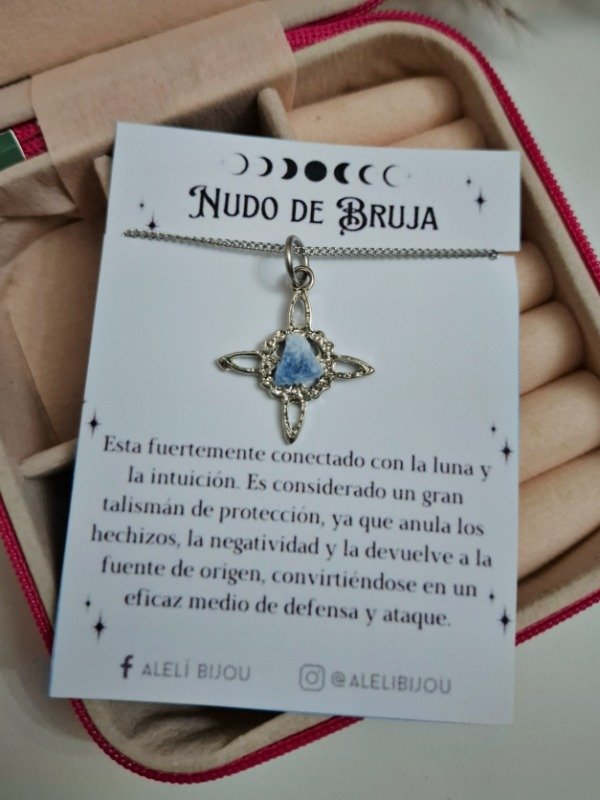 Producto - Collar Nudo de Bruja (lapislazuli)