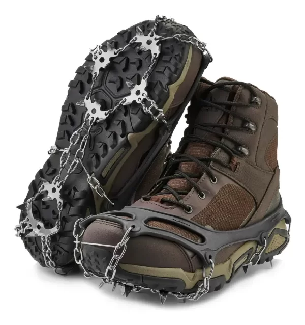 Producto - Crampón de Cadena con Púas  de Acero - C/bolso - Hielo Nieve Antideslizante