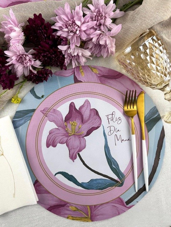 Producto - Pack x 10 Platos De Sitio De Papel "Dia De La Madre"