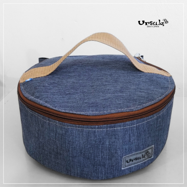 Producto - Porta platos (azul melange y beige)