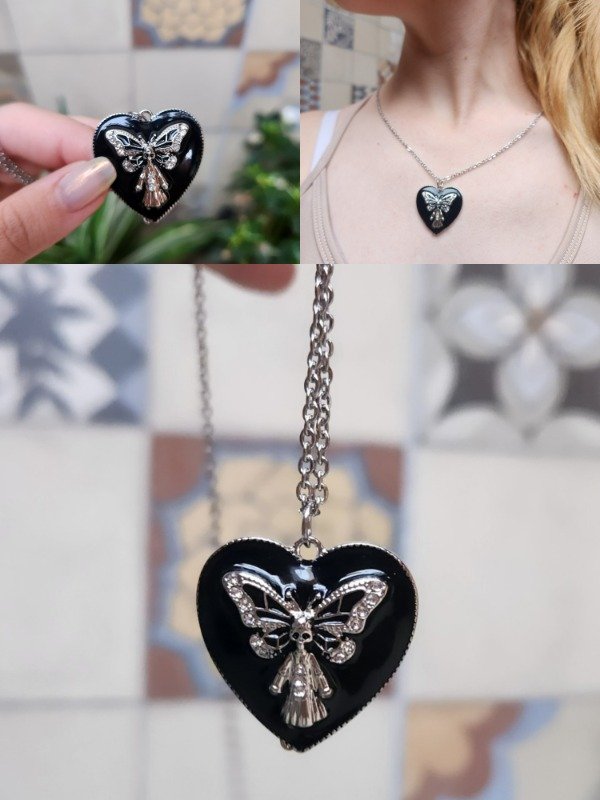 Producto - Chain Butterfly Skull ACERO QUIRÚRGICO
