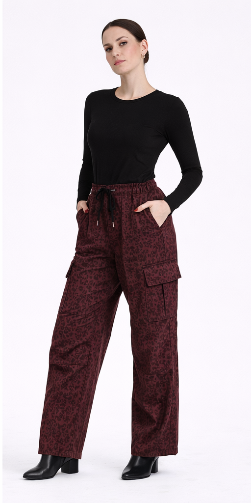Producto - Pantalón Ursula Print Bordo