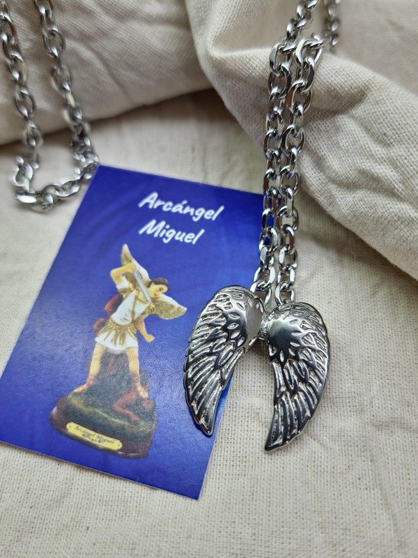 Producto - Collar Arcángel Miguel acero macizo