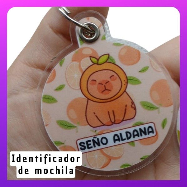Producto - Identificador personalizado para mochila (x 10 unidades)