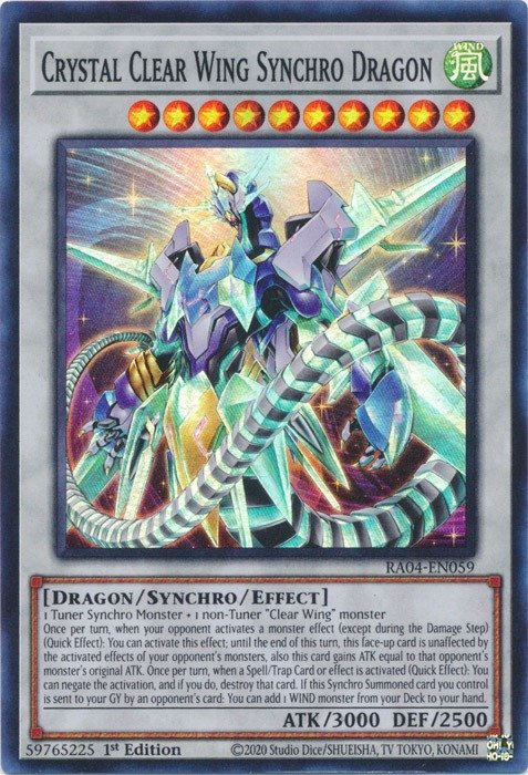 Producto - Crystal Clear Wing Synchro Dragon - RA04-EN059