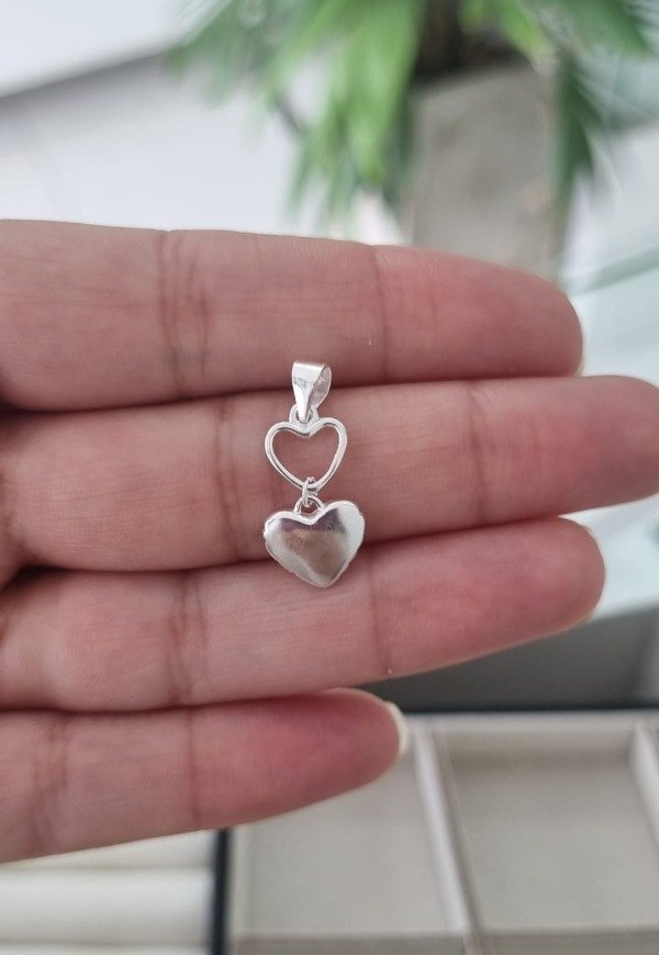 Producto - Dije Corazón Doble - 1