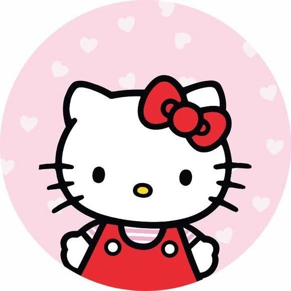 Producto - Lamina comestible redonda 20cm hello kitty 1