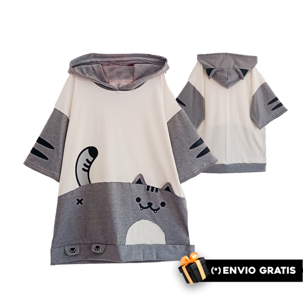 Producto - Remera Gatito Stinky Moda Harajuku Kawaii - 0