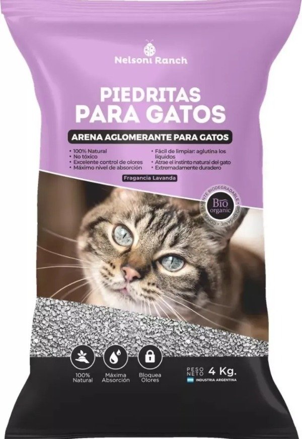 Producto - NELS ARENA AGLOMERANTE LAVANDA PARA GATOS X 4KG