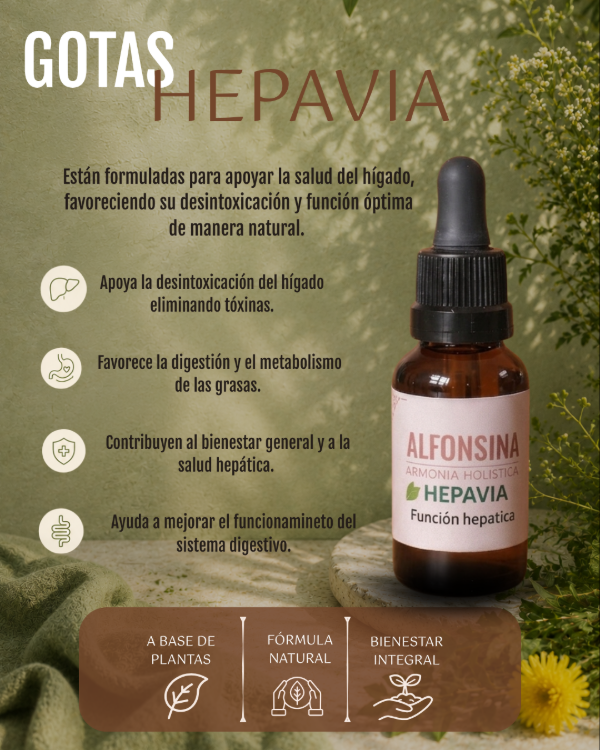 Producto - GOTAS HEPAVIA (Hepáticas - ataque de hígado)