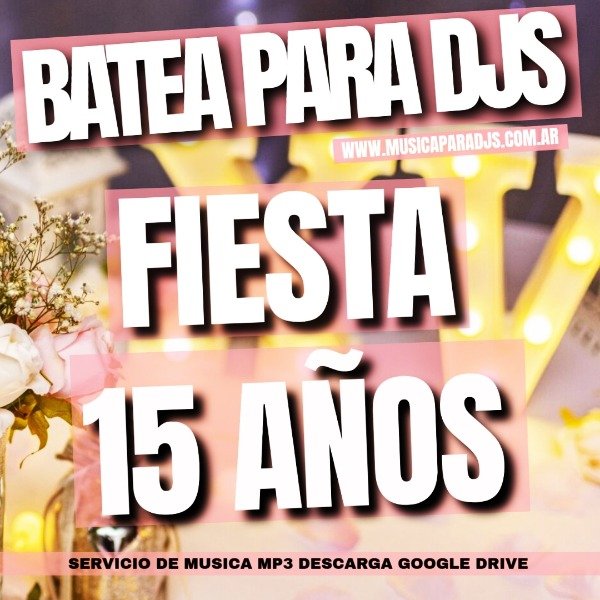 Producto - BATEA PARA DJS FIESTA 15 AÑOS