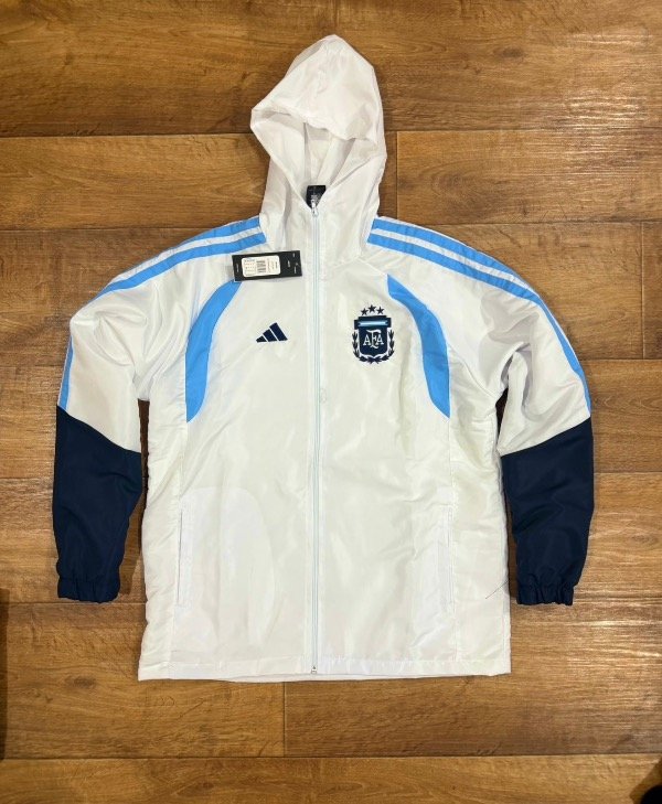 Producto - CAMPERA ROMPEVIENTO ADIDAS AFA SELECCIÓN BLANCA